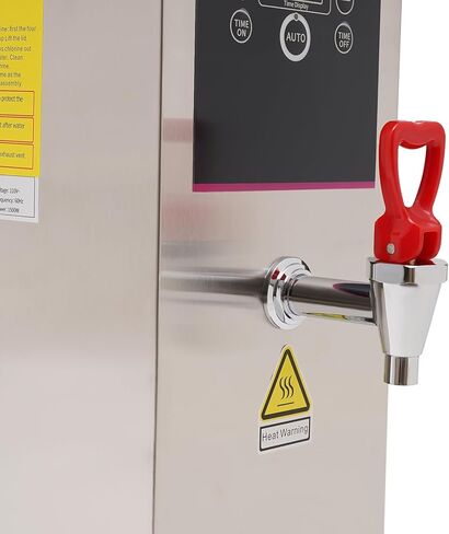 موزع المياه الساخنة التجارية ، غلايات المياه الكهربائية ، موزع المياه المغلي 10L مع وظيفة التوقيت ، بطانة الفولاذ المقاوم للصدأ وشاشة LCD للفندق الحلوى لمقاهي الشاي (الأسود) in Kuwait