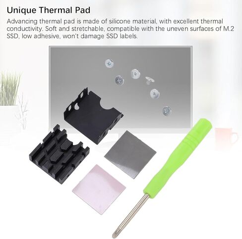وسادة حرارية لتسخينات SSD على سطح السفينة SSD ، تبديد الحرارة الممتاز SSD DESTINCH THERMAL PAD ، فريدة من نوعها M.2 2230 ، للكمبيوتر in Kuwait