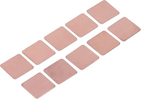 aqxreight 20Pcs Copper Heat Sink Shim Strong Thermal Conductivity Copper Thermal Pad for Laptop CPU GPU 0.5mm / 0.02in (0.3mm) in Saudi Arabia