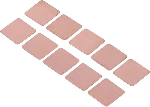 aqxreight 20Pcs Copper Heat Sink Shim Strong Thermal Conductivity Copper Thermal Pad for Laptop CPU GPU 0.5mm / 0.02in (0.3mm) in Saudi Arabia