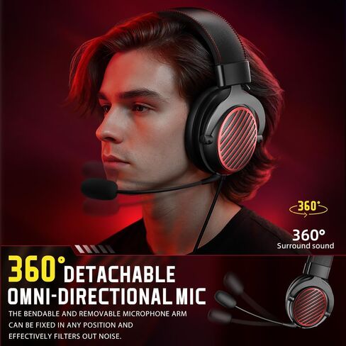 Redragon H540 سماعات ألعاب لاسلكية للكمبيوتر الشخصي ، PS4/5 ، Xbox ، التبديل ، 4 بوضع (2.4 جم/BT/USB/3.5 مم) - 7.1 صوت محيطي - سماعات ألعاب برامج تشغيل 53 مم مع ميكروفون لإلغاء الضوضاء - رغوة الذاكرة in Kuwait