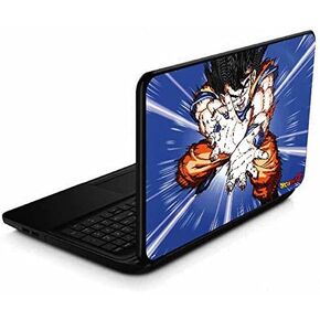 Skinit Decal Laptop Skin Compatible with 15.6 in 15-d038dx - Officially Licensed Dragon Ball Z Dragon Ball Z Goku Blast Design