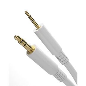 سلك استبدال Galvanox لكابل سماعة رأس Bose متوافق مع Bose QC35 II / QC45 (أبيض)