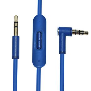 استبدال OFC INLINE INLINE و MIC Extension Cable Cable for Monster Beats by Dr Dre Solo Solo HD Studio Wireless Pro Detox Mixr Headphones (Purple)