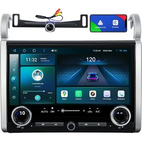 15" Touchscreen Car Stereo Radio for Toyota FJ Cruiser 2007-2021 Wireless CarPlay Android Auto Qualcomm 8 Core 8+128GB BT/WiFi/SWC/DTS Andriod 13 GPS Navigation Head Unit Dash Kit Replacement Upgrade