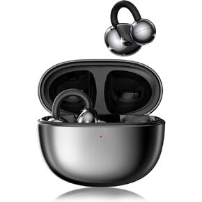 Open Wearable Wireless Earbuds, Comfort with Glasses, Stylish Clip-on Design, 0.15 oz Lightweight Waterproof, 50H Battery, Bluetooth 5.4, Perfect for Outdoors, Sports, Fitness and Workouts