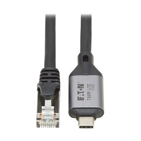 Tripp Lite Series USB-C to RJ45 Adapter Gigabit Ethernet Cable, Male-to-Male, 1 Meter / 3.3 Feet, USB 3.2 Gen 1 - Windows, MacOS, & Linux Compatible - No Software Needed, 3-Year Warranty (U436-01M)