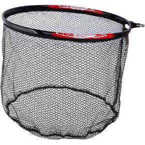 Fishing Landing Net Head Fly Fishing Net Rubber Coated Replacement Net 8mm Thread Fish Catching Releasing Landing Net Head in Saudi Arabia