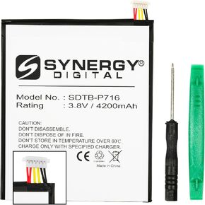 Synergy Digital Tablet Battery, Works with Samsung SM-T357T Tablet, (Li-Pol, 3.8V, 4200 mAh) Ultra Hi-Capacity Battery