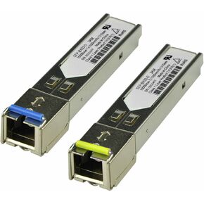 Durable 2PCS 1.25G Single-Mode Fiber SC Simplex Connector 1000BASE BiDi 1310nm/1550nm 3km SFP Transceiver Module SFP-BX03-D