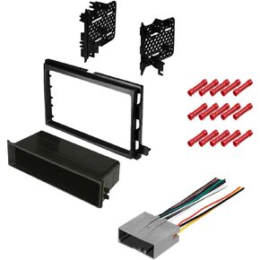 CACHÉ KIT1059 Bundle with Car Stereo Installation Kit for Ford Mustang 2005 – 2009 in Dash Mounting Kit, Harness for Single or Double Din Radio Receivers (3 Item)