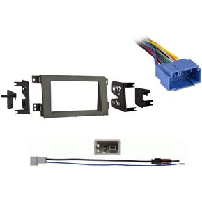 Harmony Audio Compatible with Honda Ridgeline 2005 2006 2007 2008 Double DIN Stereo Harness Radio Dash Kit Taupe
