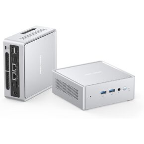 MINISFORUM NAB8 Plus Mini PC Core i7-12800H(14C/20T,up to 4.8Ghz) Barebone Desktop Computer, 1xHDMI2.1 TMDS|1xDP1.4|1xUSB4 Video Outputs, 2x2.5G LAN/WiFi6E/BT5.3/4xUSB Iris Xe Graphics Micro PC