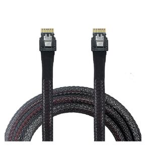 Slim S-AS SFF-8654 4i to SFF 8654 4i 12G 24G High-Speed Connection Cable 38P(0.8M)