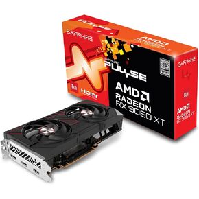 Sapphire 11350-04-20G Pulse AMD Radeon™ RX 9060 XT Gaming OC Graphics Card with 8GB GDDR6, AMD RDNA 4