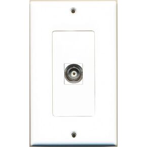 ريتيف - 1 BNC White CCTV Port Wall Plate