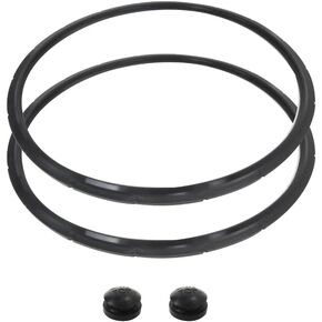 09985 Pressure Canner Sealing Ring Replacement for Presto Model 0178107,0174510,0175107,0175510,0178209,0178410 16 18 23 Quart Pressure Cooker Parts, Including Overpressure Plug(2pcs Gasket)