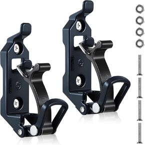 2 Pcs Shovel Mount for Roof Rack, Metal Rubber Clamp Wall Mounting Kit, Shovel Holder Clamp Wall Mount Kit Car Accessories for Roof Rack, Boats, Military Equipment, Axe, Patent Protection