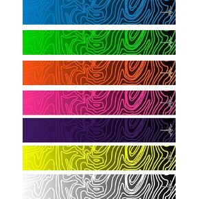 Non-Laminated Topo Fade Color V2 Arrow Wraps 15 Pc Pack Choose Length Width Color