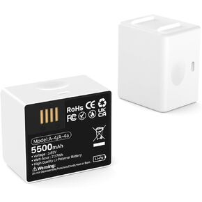 [5500mAh] 2 Packs Battery for Arlo Pro 3/4, 2025 New Upgrade High Capacity 0 Cycle Battery Replacement for Camera Arlo Pro 5S 2K, Ultra, Ultra 2, VMA5400, VMC4040P, VMC4060P, A-4a