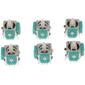 Metal and Plastic 6 Pack 3D Analog Joystick Stick Rocker Switch Replacement for Nintendo Game Cube Controller for NGC Joysticks