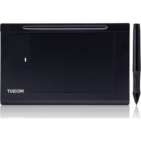 Graphics Tablet Drawing Touch Pen for Windows and Mac - 5.5 '' x 4" Black Surface Area Ideal for Kids and Artists (TS-6540)