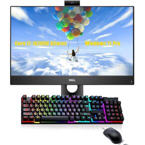Dell Optiplex 7490 All in One Multifunctional Desktop, 23.8" FHD Display | Core i7-10700 8 Cores 2.9-4.8GHz | 512GB SSD, 16GB RAM | Win 11 Pro(Renewed)
