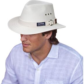 Panama Jack Original Canvas Safari Men's Sun Hat, 2 1/2" Brim, UPF (SPF) 50+ Sunhat Protection
