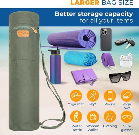 Celestial Yoga Mat Bag | Large Yoga Mat Bags for Women and Men | Fits Thick Yoga Mat & Yoga Accessories | Three Storage Pocket | Adjustable Yoga Bag Shoulder Strap in Saudi Arabia