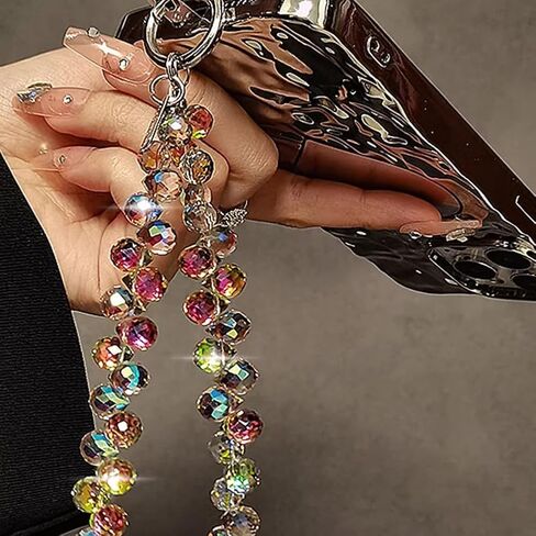 CellPhone Wrist Strap,Beaded Phone Charms,Bling Wristlet Lanyards,Fashionable Bracelet for Phone,Bag,Key,Camera in Saudi Arabia