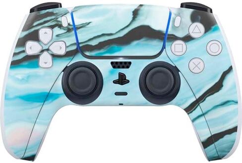 Skinit Decal Gaming Skin Compatible with PS5 Controller - Crushed Blue Design in Kuwait