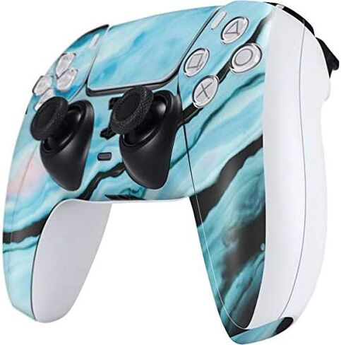 Skinit Decal Gaming Skin Compatible with PS5 Controller - Crushed Blue Design in Kuwait