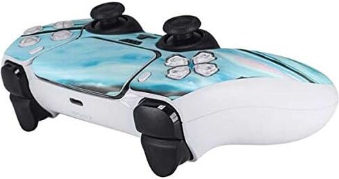 Skinit Decal Gaming Skin Compatible with PS5 Controller - Crushed Blue Design in Kuwait