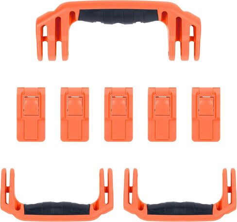 Pelican 1615 Replacement Handle & Latch Set by ColorCase - Red Handles & Push Button Latches in Saudi Arabia