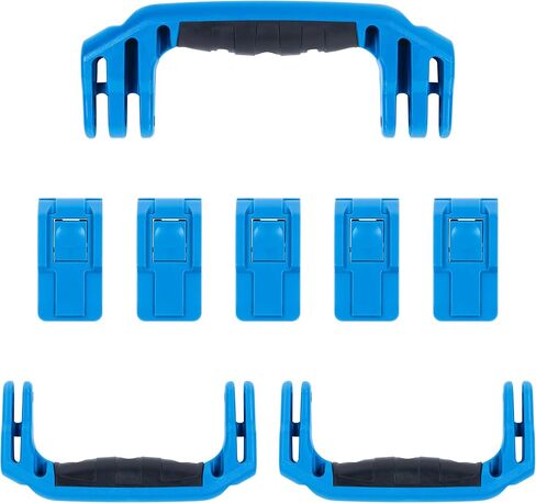 Pelican 1615 Replacement Handle & Latch Set by ColorCase - Red Handles & Push Button Latches in Saudi Arabia