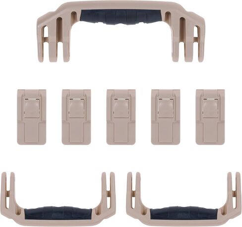 Pelican 1615 Replacement Handle & Latch Set by ColorCase - Red Handles & Push Button Latches in Saudi Arabia