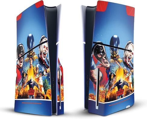 تصاميم علبة الرأس مرخصة رسميًا The Suicide Squad 2021 Prose Poster Poster Vinyl Skiner Skin Cover تتوافق مع Sony PlayStation 5 PS5 Slim/Pro Disc Edition in Saudi Arabia