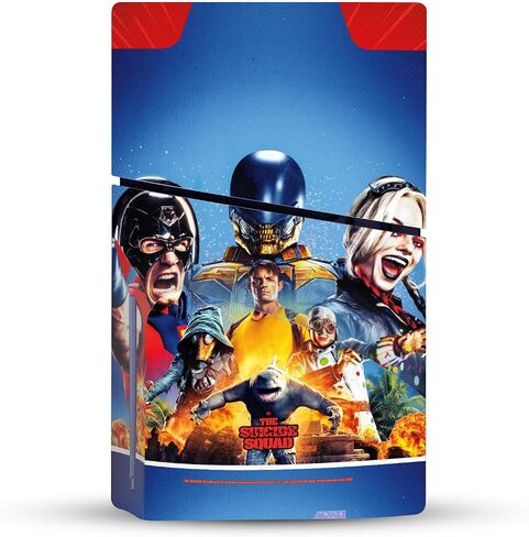 تصاميم علبة الرأس مرخصة رسميًا The Suicide Squad 2021 Prose Poster Poster Vinyl Skiner Skin Cover تتوافق مع Sony PlayStation 5 PS5 Slim/Pro Disc Edition in Saudi Arabia