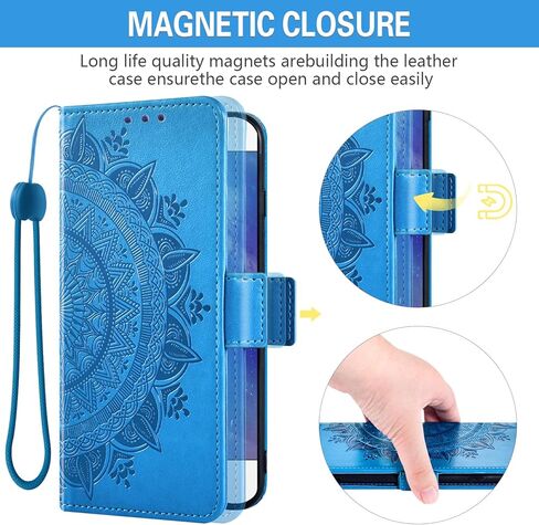ASUWISH متوافق مع Samsung Galaxy A10S Wallet Case Glass Class Screen Card حامل الاكسسوارات Flip List Strap Strap Cover For Glaxay Galaxies A10x Men Gray in Saudi Arabia