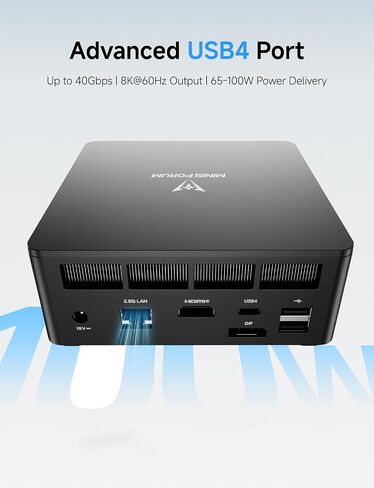 MINISFORUM UM790 Pro Mini PC AMD Ryzen 9 7940HS(8C/16T, up to 5.2GHz) 32GB DDR5 RAM 1TB PCIe4.0 SSD Micro Computer 2xHDMI/ 2xUSB4(8K@60Hz) Radeon 780M Graphics Small Form Factor in Kuwait