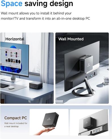 MINISFORUM UM790 Pro Mini PC AMD Ryzen 9 7940HS(8C/16T, up to 5.2GHz) 32GB DDR5 RAM 1TB PCIe4.0 SSD Micro Computer 2xHDMI/ 2xUSB4(8K@60Hz) Radeon 780M Graphics Small Form Factor in Kuwait