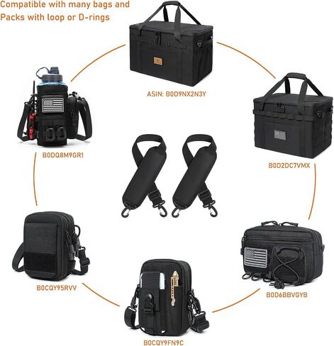 2 Pack Shoulder Strap Pads Adjustable Shoulder Strap Replacement for Crossbody Pouch Bags in Kuwait