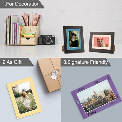 Golden State Art, 10 Pack 11x14 Black Picture Mat for 8x12 Photos | White Core Bevel Edge, Acid Free, 4-ply Thick Framing Picture Mats in Saudi Arabia