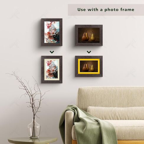 Golden State Art, 10 Pack 11x14 Black Picture Mat for 8x12 Photos | White Core Bevel Edge, Acid Free, 4-ply Thick Framing Picture Mats in Saudi Arabia