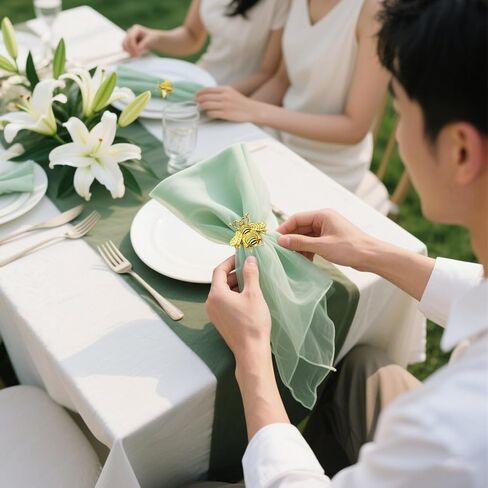 Bumblebee Napkin Rings Holder Set of 12 Gold Eco-Friendly Metal Bee Napkin Ring Insect Serviette Holder for Wedding Party Dinner Christmas Holidays Decor in Kuwait