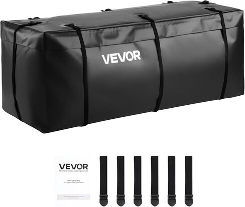 حقيبة حاملة شحن Vevor Hitch ، مقاوم للماء 840D PVC ، 59.84 × 24.02 × 24.41 في (20 قدم مكعب) ، حقيبة شحن شاقة لتخزين سرير الشاحن in Kuwait