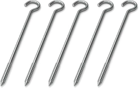 Screw Tent Stakes Heavy Duty Tent Pegs Strong Metal Tent Stakes Canopy Stakes for Camping Landscaping Plant Support High Strength Camping Stakes Pack of 4 in Saudi Arabia