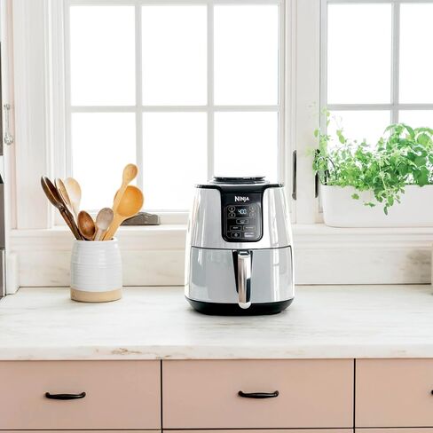 Ninja Air Fryer 4Qt | سلة 4-Quart Nonctick ، ​​طبخ منخفض الدهون | الجفاف ، إعادة تسخين ، هش | درجة الحرارة 105 ° F-400 ° F | طهاة 2 رطل البطاطس | وجبات صحية وسريعة | غسالة الصحون آمنة وسهلة التنظيف (أبيض) in Kuwait