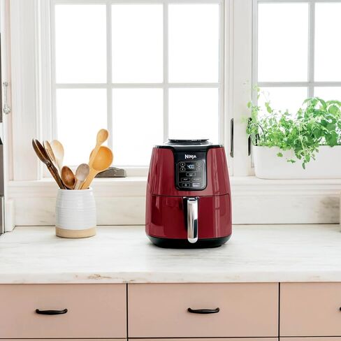 Ninja Air Fryer 4Qt | سلة 4-Quart Nonctick ، ​​طبخ منخفض الدهون | الجفاف ، إعادة تسخين ، هش | درجة الحرارة 105 ° F-400 ° F | طهاة 2 رطل البطاطس | وجبات صحية وسريعة | غسالة الصحون آمنة وسهلة التنظيف (أبيض) in Kuwait