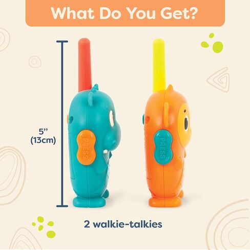 B. toys- Lolo & Woofer Walkie-Talkies- Walkie Talkie Set – 2-Pack Walkie Talkies – Long 100-Foot Range – Toys for Toddlers, Kids – 3 Years + in Kuwait